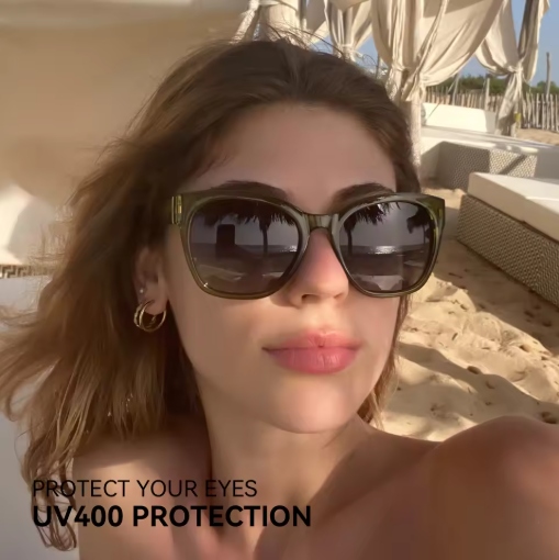 Fashionable original sunglasses with thick butterfly frame