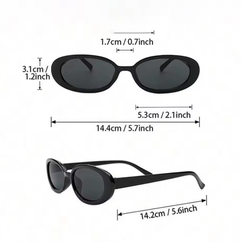 Oval vintage sunglasses