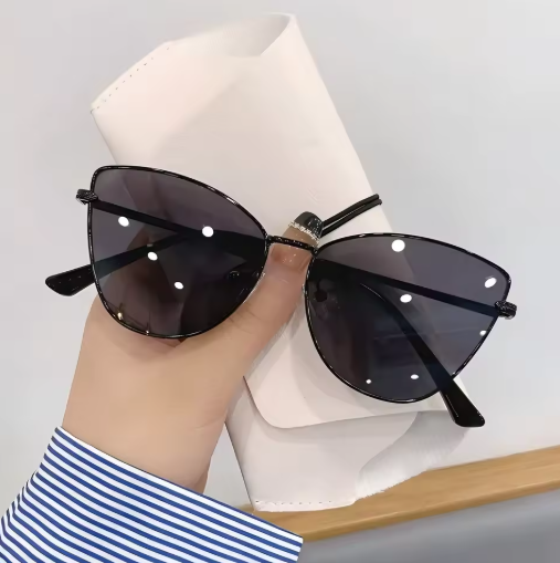 Retro metal frame cat-eye sunglasses