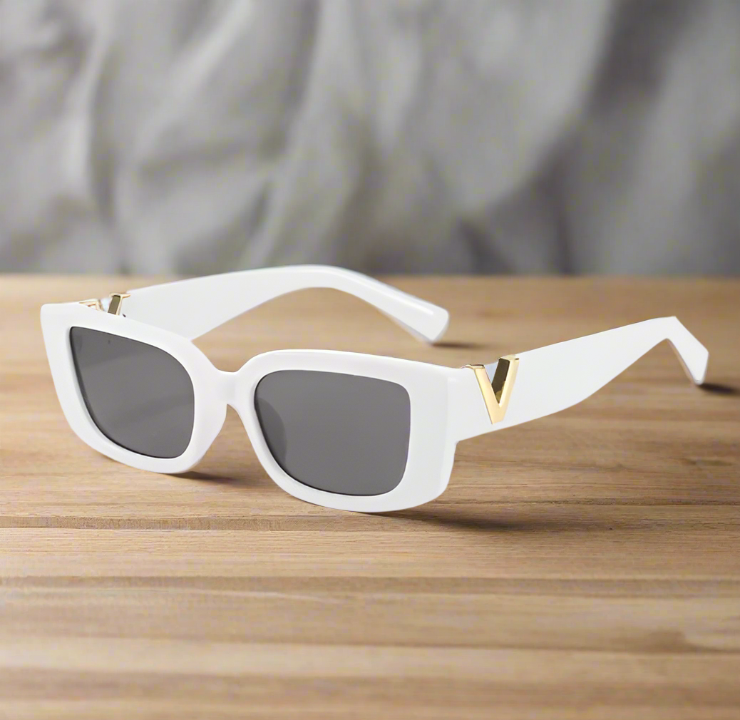 Retro rectangle sunglasses women