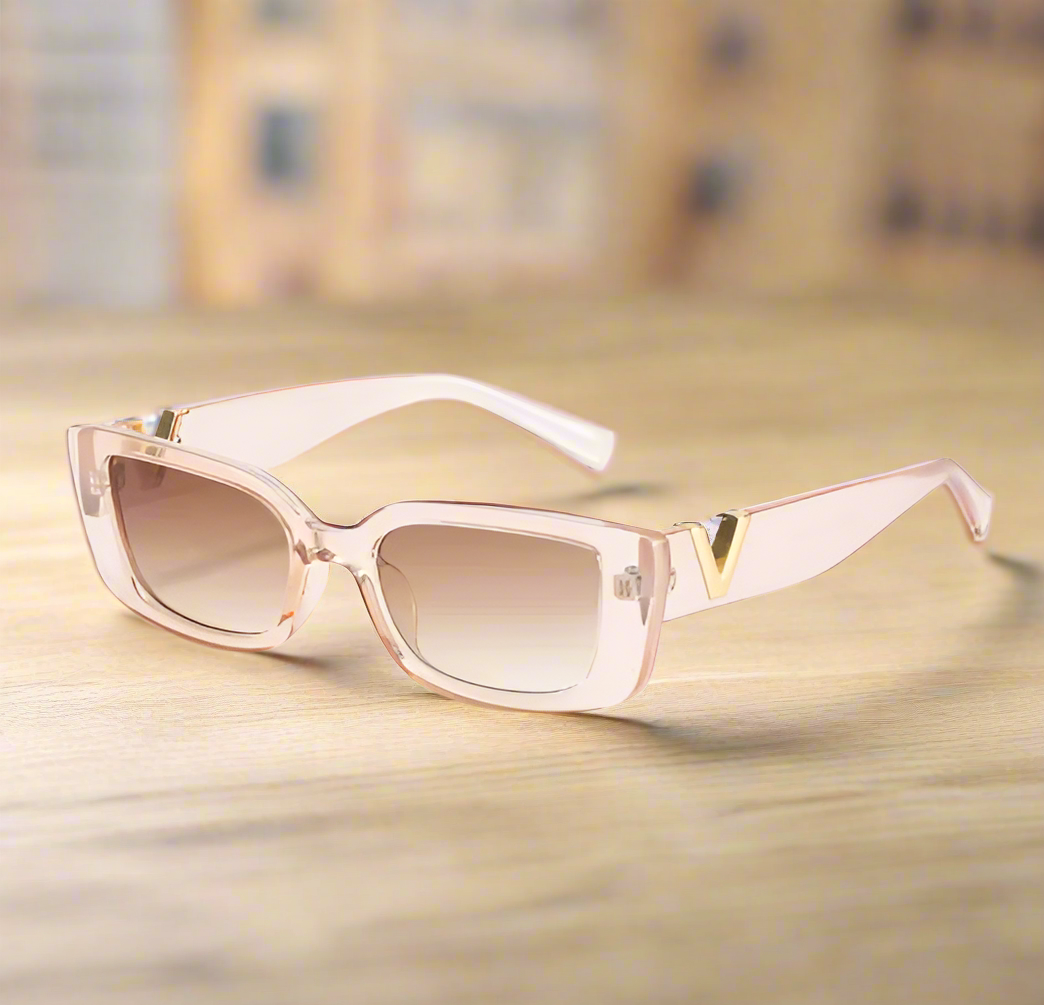 Retro rectangle sunglasses women