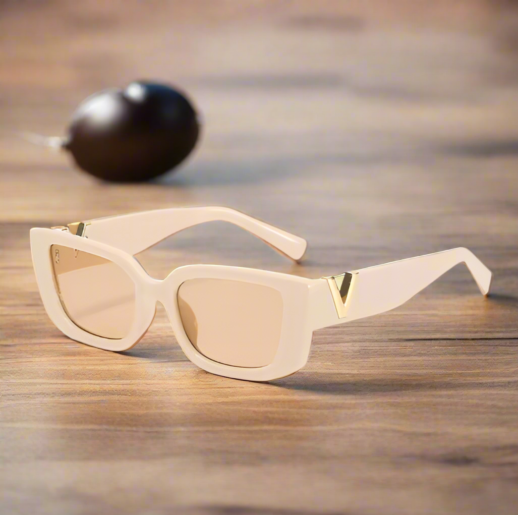 Retro rectangle sunglasses women