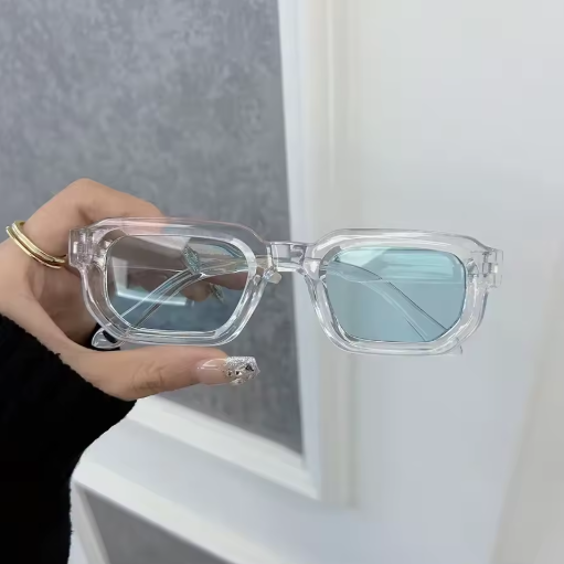 Luxury rectangle sunglasses for women