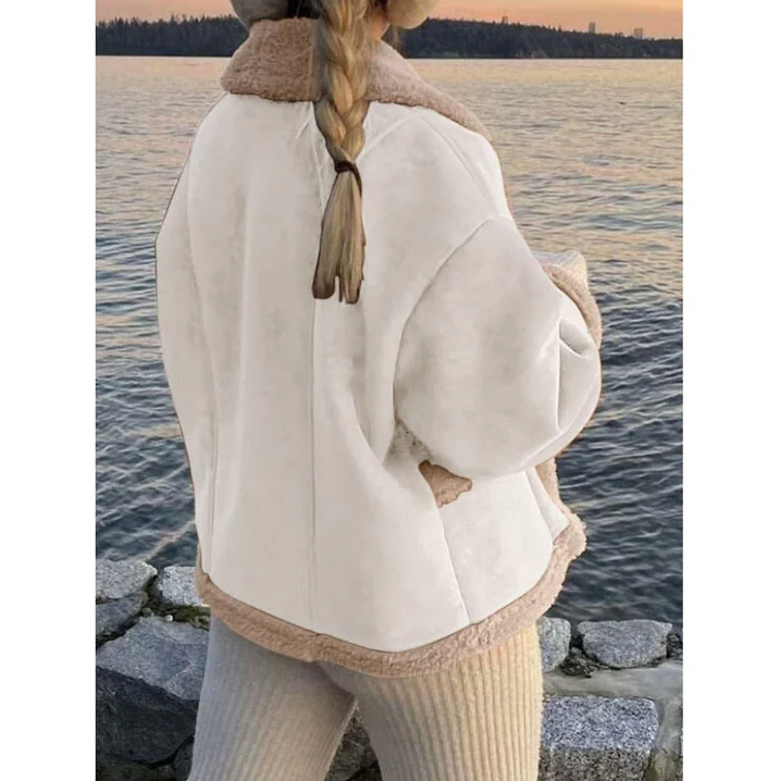 Snaedis Women's Winter Coat with Stylish Collar for Warm & Elegant Winter Looks