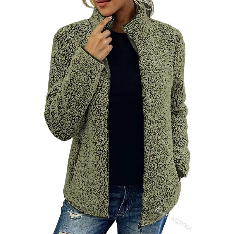 OLIVIA Women's Fleece Jacket for Stylish Wearing Comfort