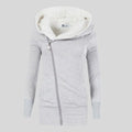 Cozy Letter Fleece Hoodie Cardigan for Extra Comfort