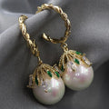 Malia Elegant Pearl Earrings - Timeless Beauty for Any Occasion