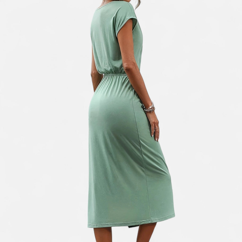 Dorevelle Women's Elegant White Dress with Stylish Heritage Knot Detail