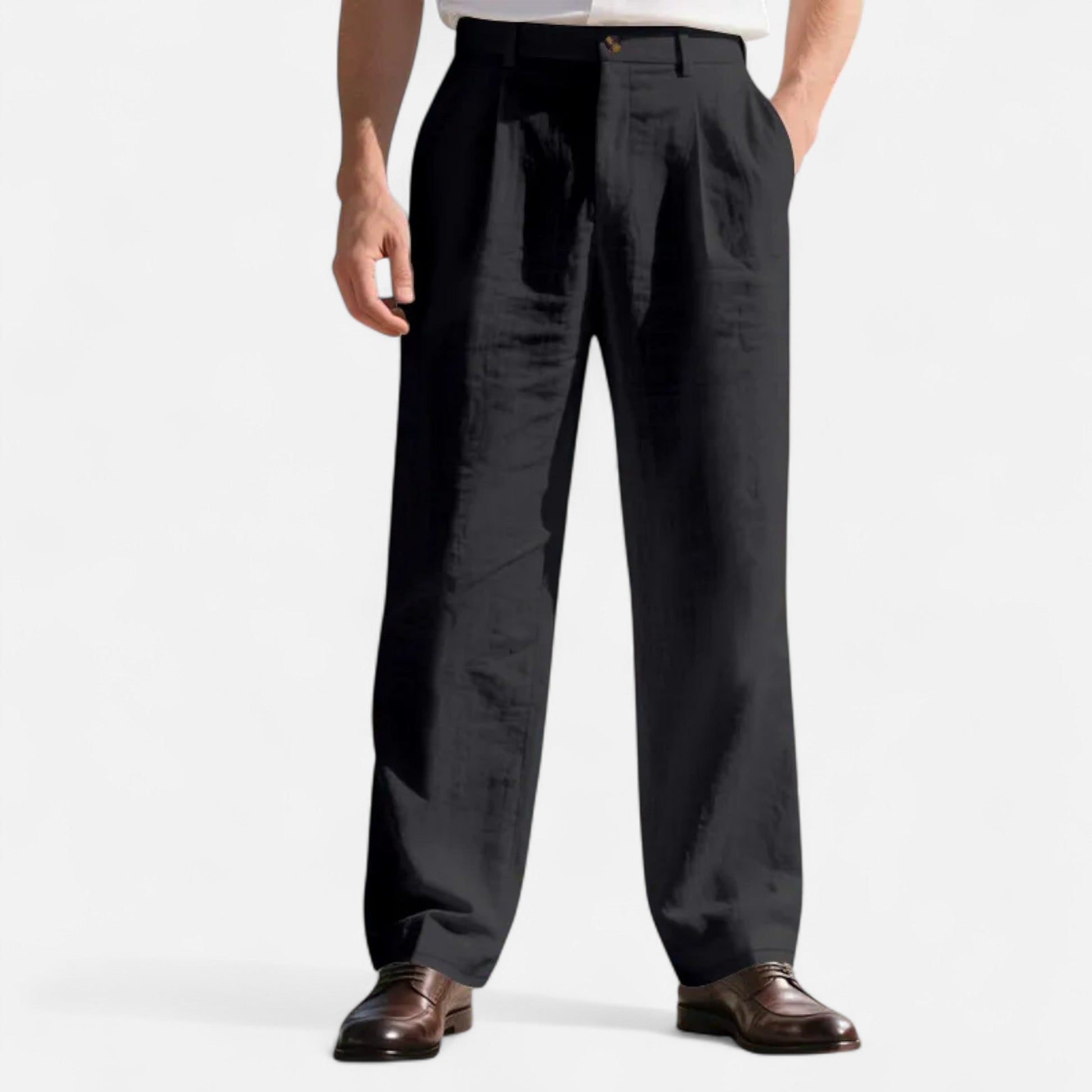 Dorevelle | Herren Leinenhose mit geradem Schnitt – Elegante Business-Mode