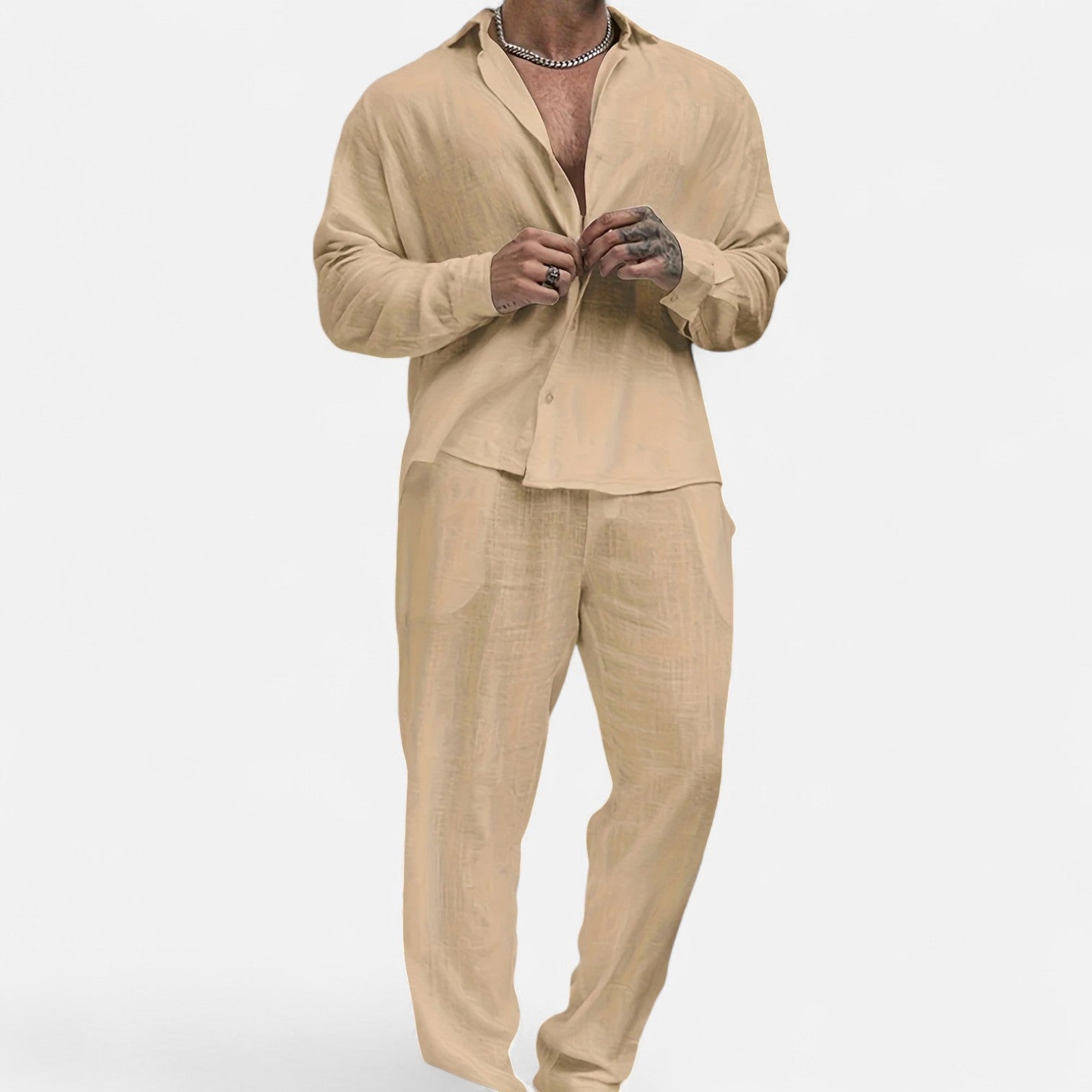 Dorevelle Men’s Linen Trousers – Classic Heritage Relaxed Fit for Ultimate Comfort