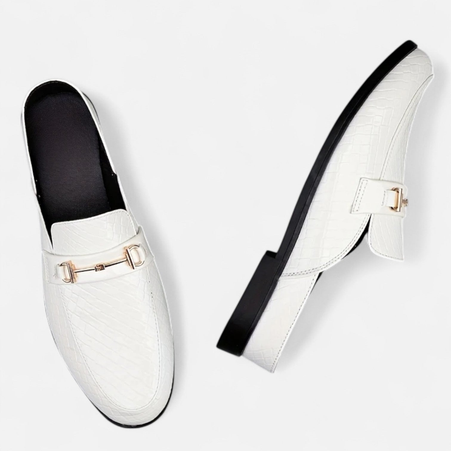 Dorevelle Men’s Dress Loafers with Stylish Buckle & Classic Round Toe Design