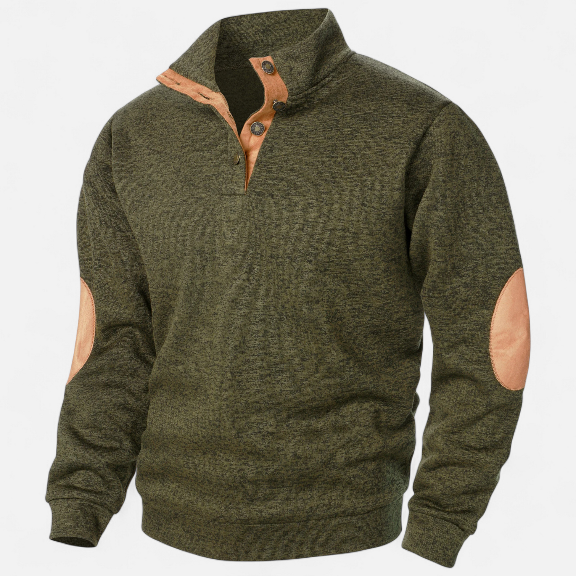 Dorevelle Men’s Knitted Sweater with Stand Collar – Elegant Heritage Style for Timeless Comfort
