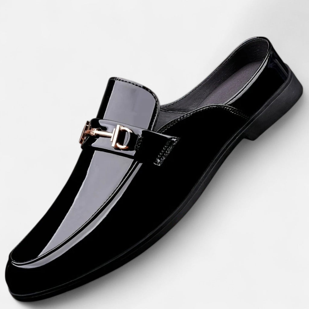Dorevelle Men’s Dress Loafers with Stylish Buckle & Classic Round Toe Design