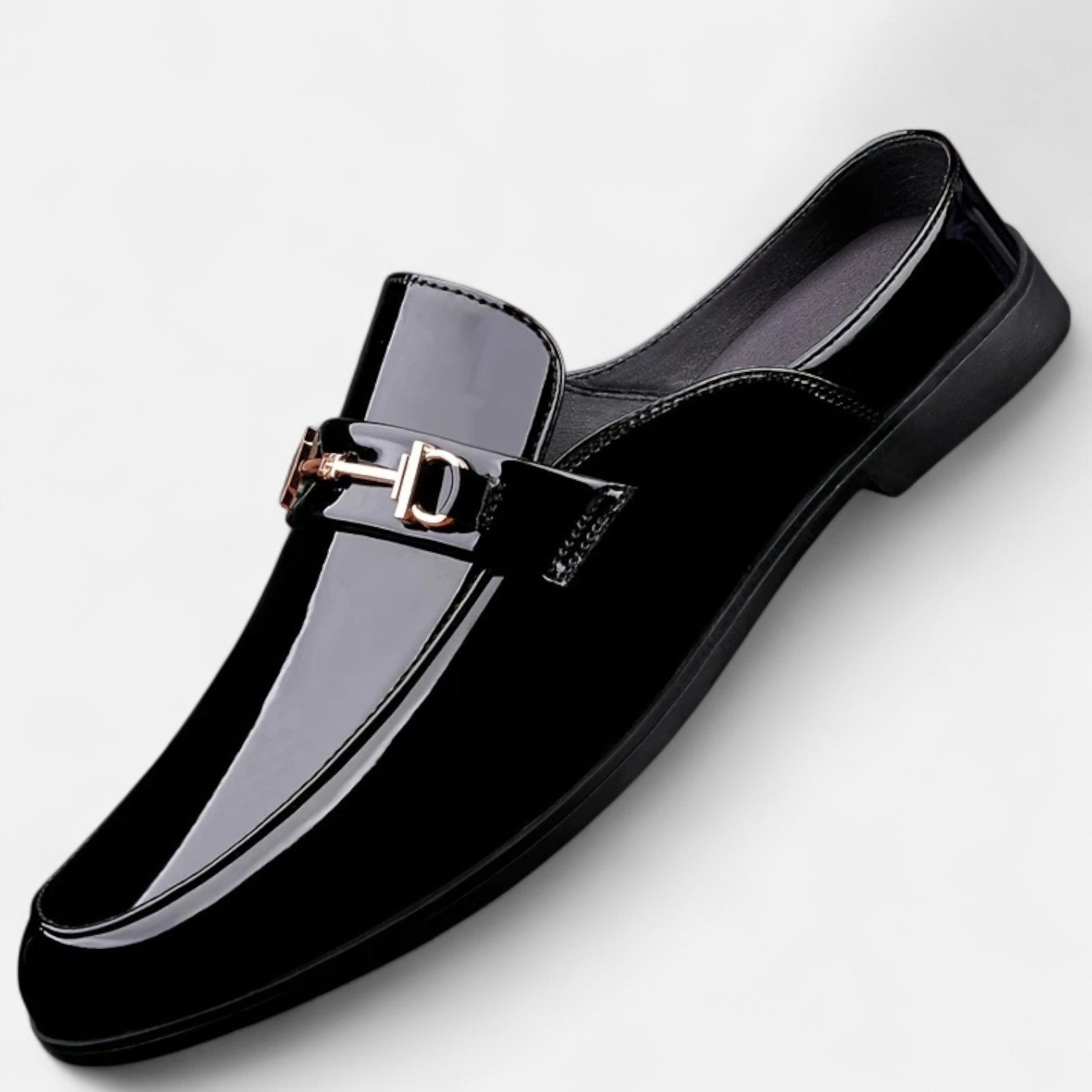 Dorevelle Men’s Dress Loafers with Stylish Buckle & Classic Round Toe Design