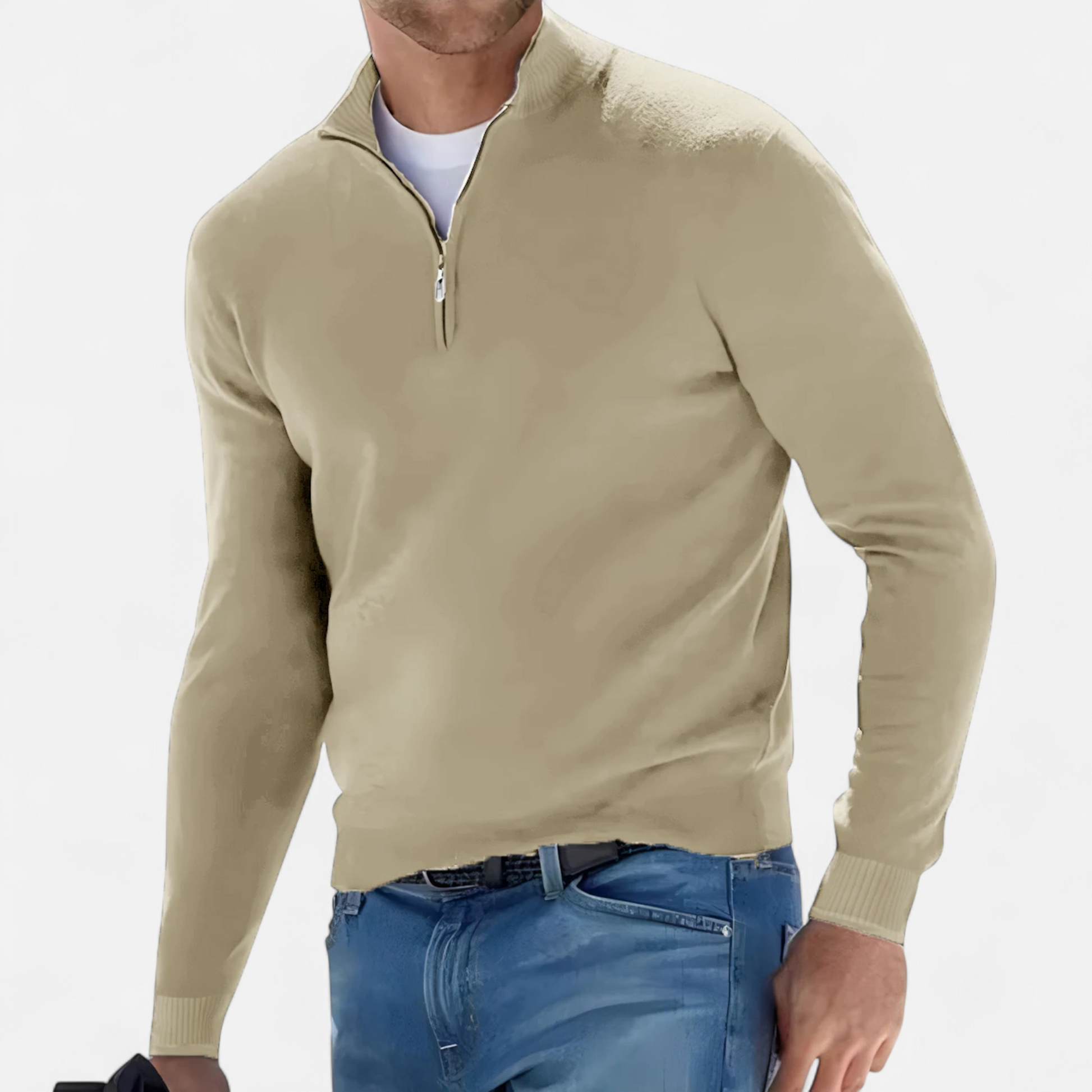 Dorevelle | Herren-Halbzip-Pullover – Elegante Heritage-Strickware