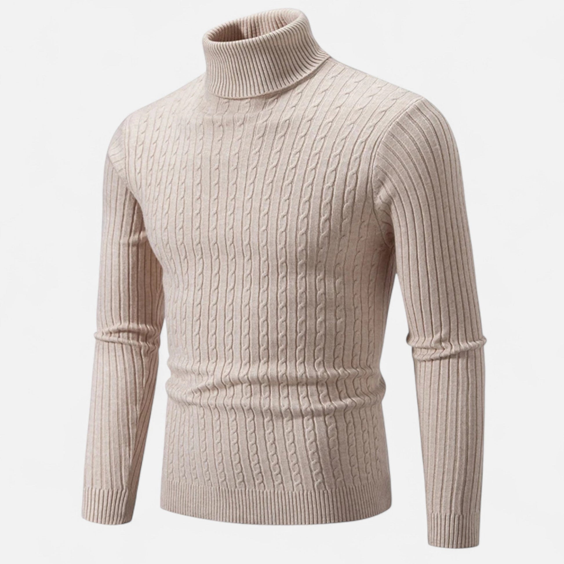 Dorevelle | Men’s Luxurious Wool Turtleneck – Stylish High-Neck Winter Elegance