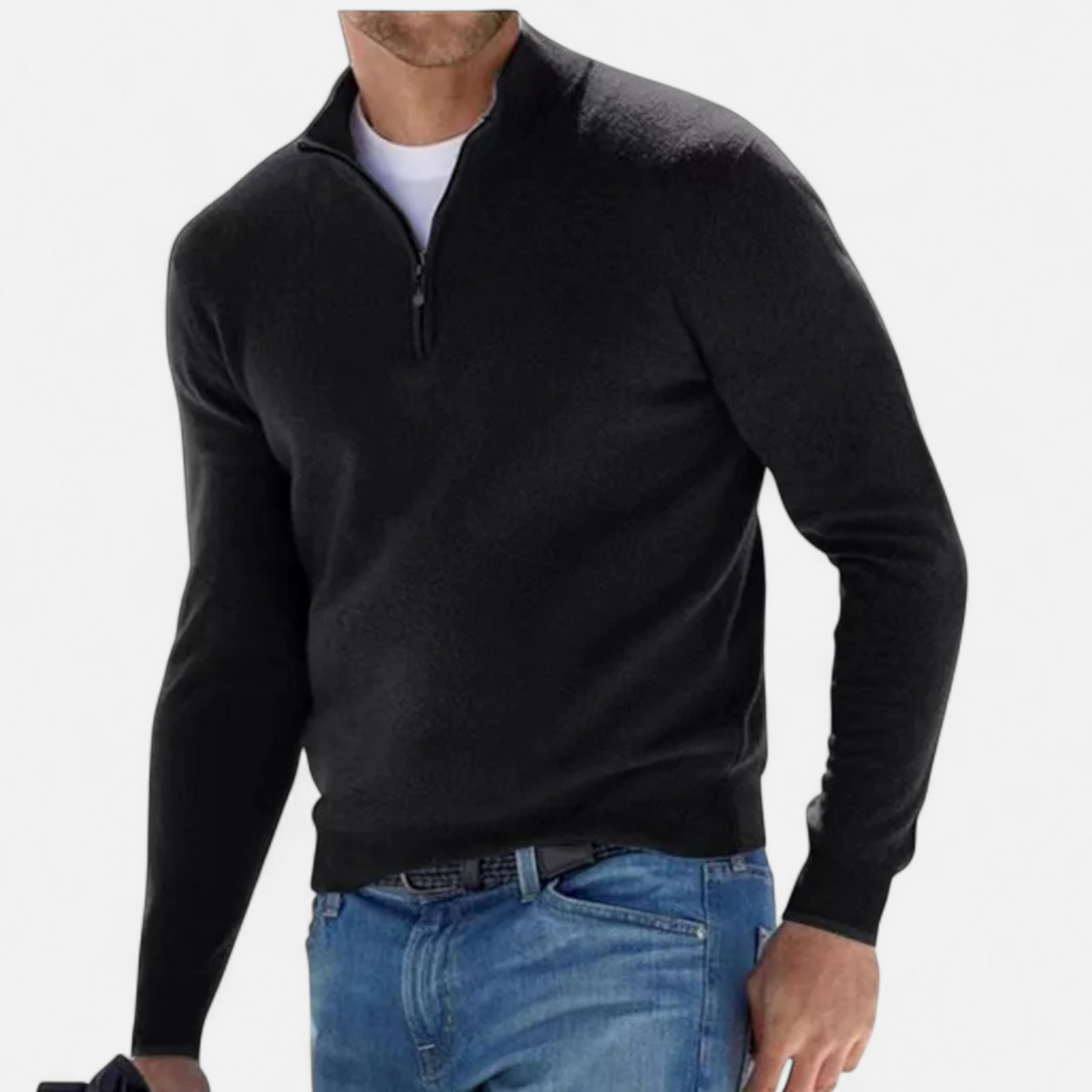 Dorevelle | Herren-Halbzip-Pullover – Elegante Heritage-Strickware