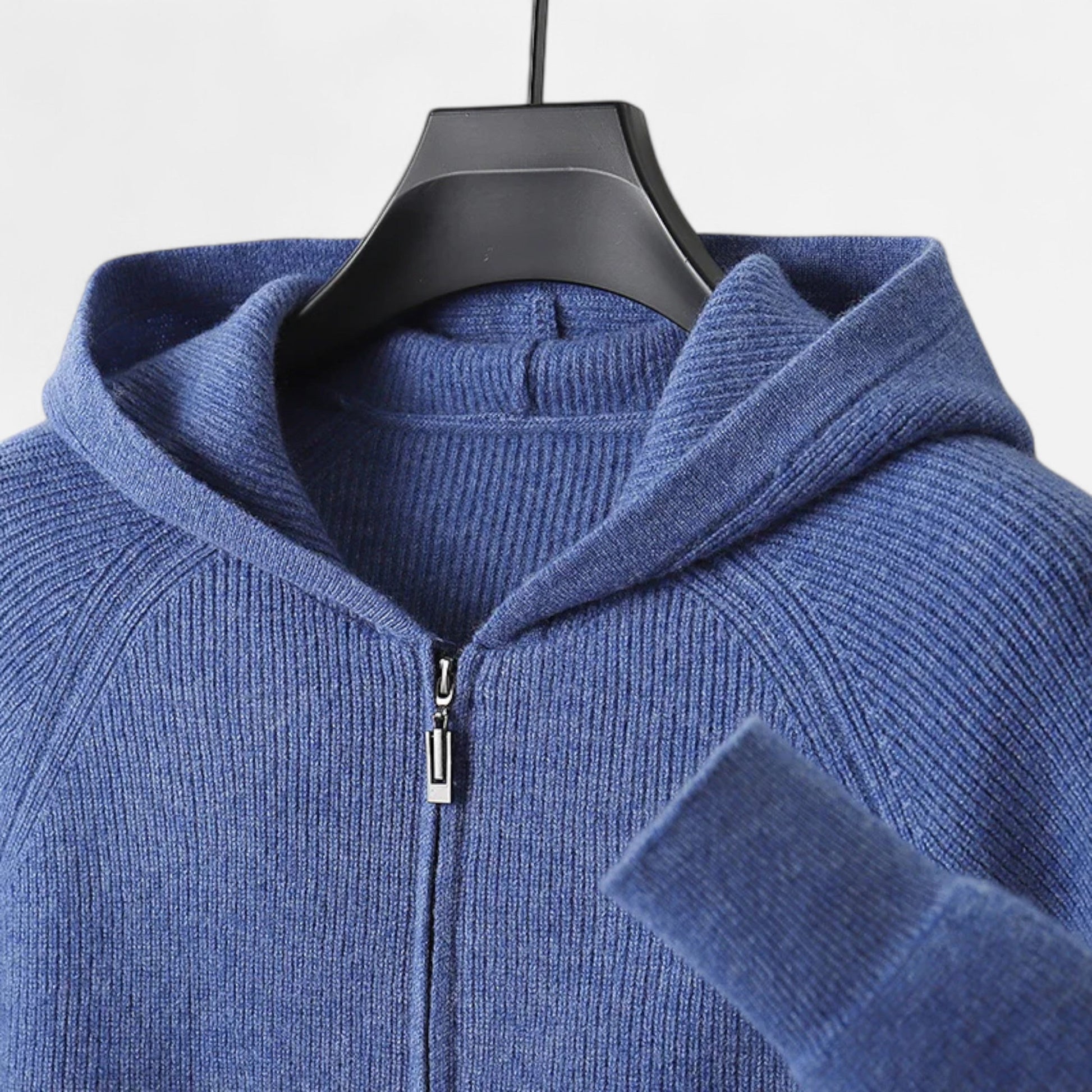 Dorevelle | Herren Zipper-Hoodie aus Heritage Merino Wolls Signatur-Design