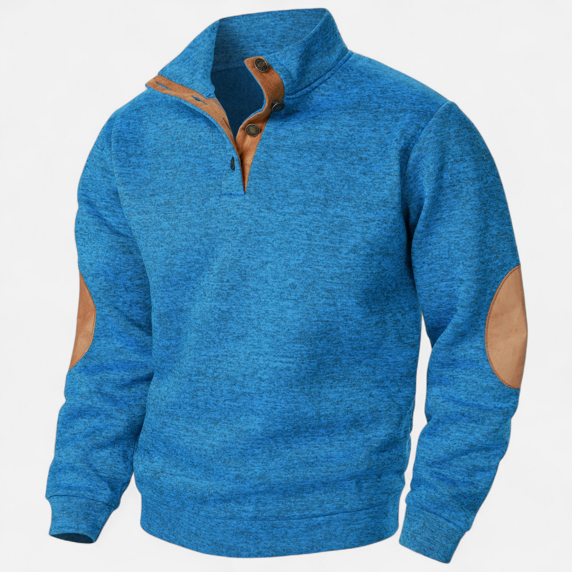 Dorevelle Men’s Knitted Sweater with Stand Collar – Elegant Heritage Style for Timeless Comfort