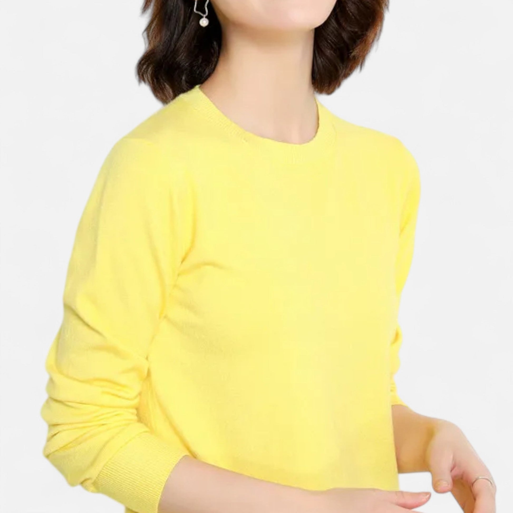 Dorevelle | Damen Merino-Wollpullover – Zeitlose O-Ausschnitt Eleganz