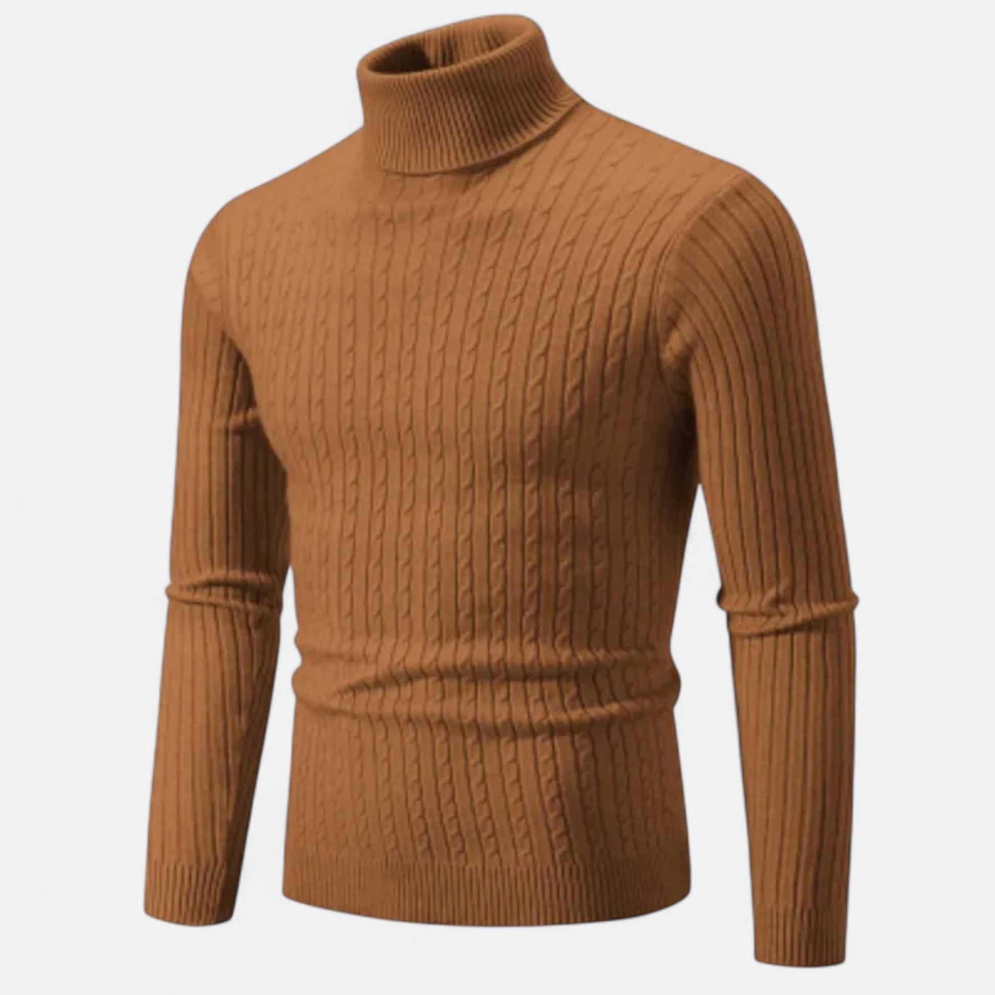 Dorevelle | Men’s Luxurious Wool Turtleneck – Stylish High-Neck Winter Elegance