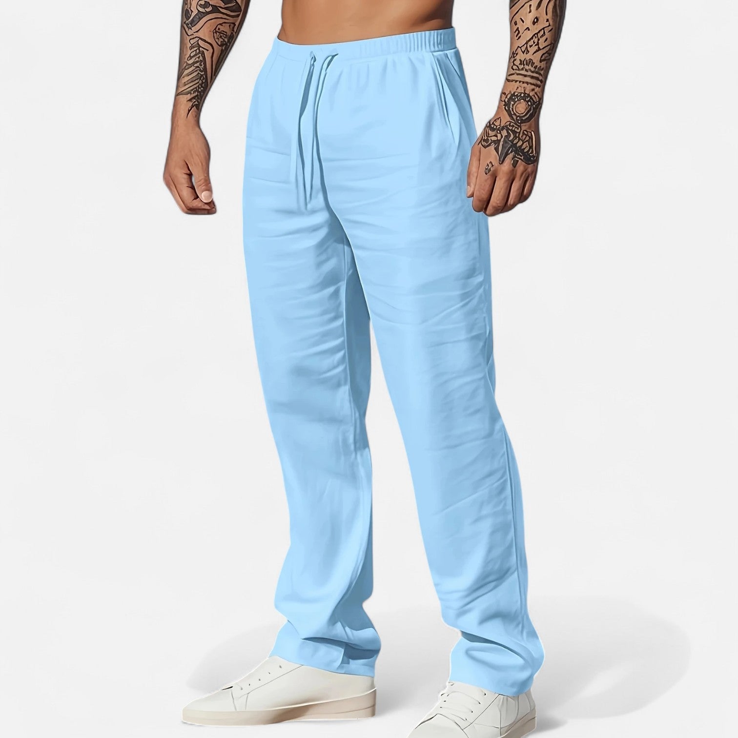 Dorevelle Men’s Linen Trousers – Classic Heritage Relaxed Fit for Ultimate Comfort