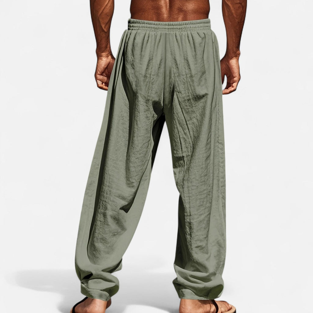 Dorevelle | Men’s Comfortable Relaxed Linen Autumn Pants – Effortless Riviera Style