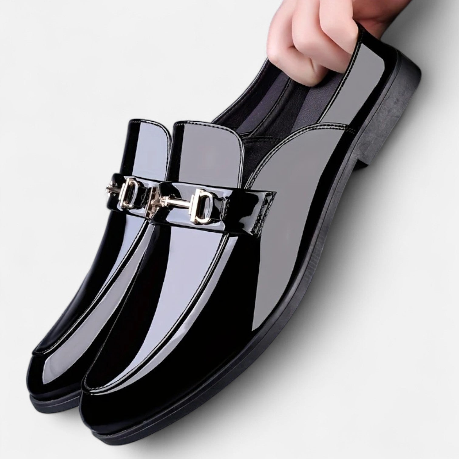 Dorevelle Men’s Dress Loafers with Stylish Buckle & Classic Round Toe Design