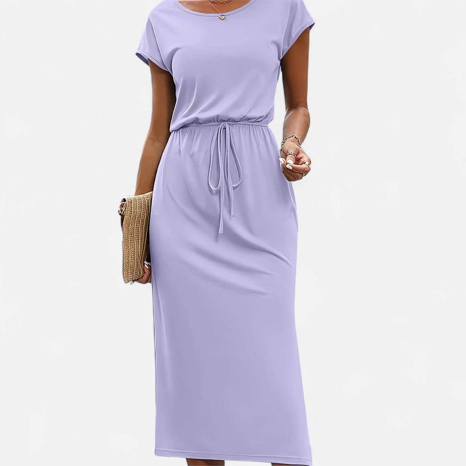 Dorevelle Women's Elegant White Dress with Stylish Heritage Knot Detail