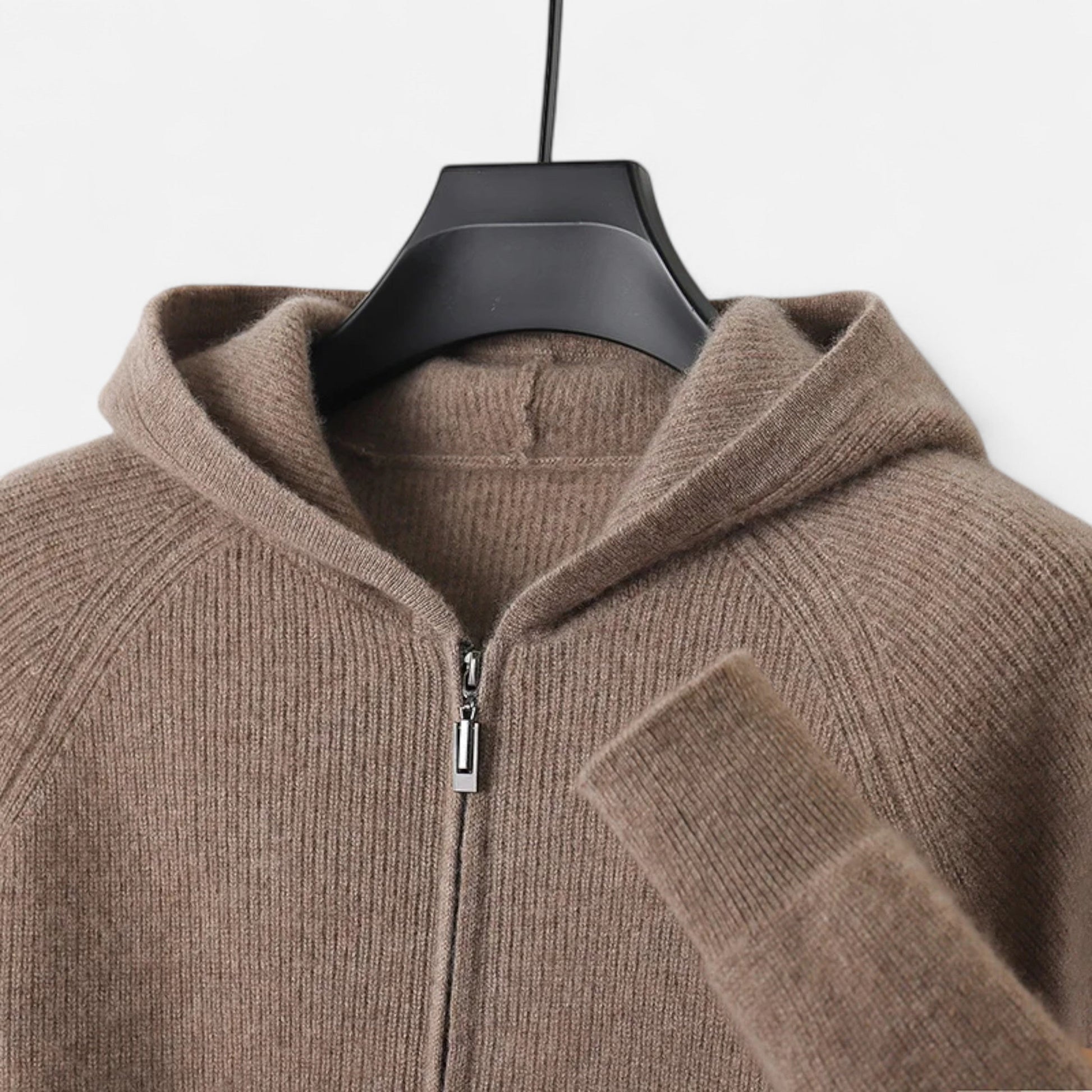 Dorevelle | Herren Zipper-Hoodie aus Heritage Merino Wolls Signatur-Design