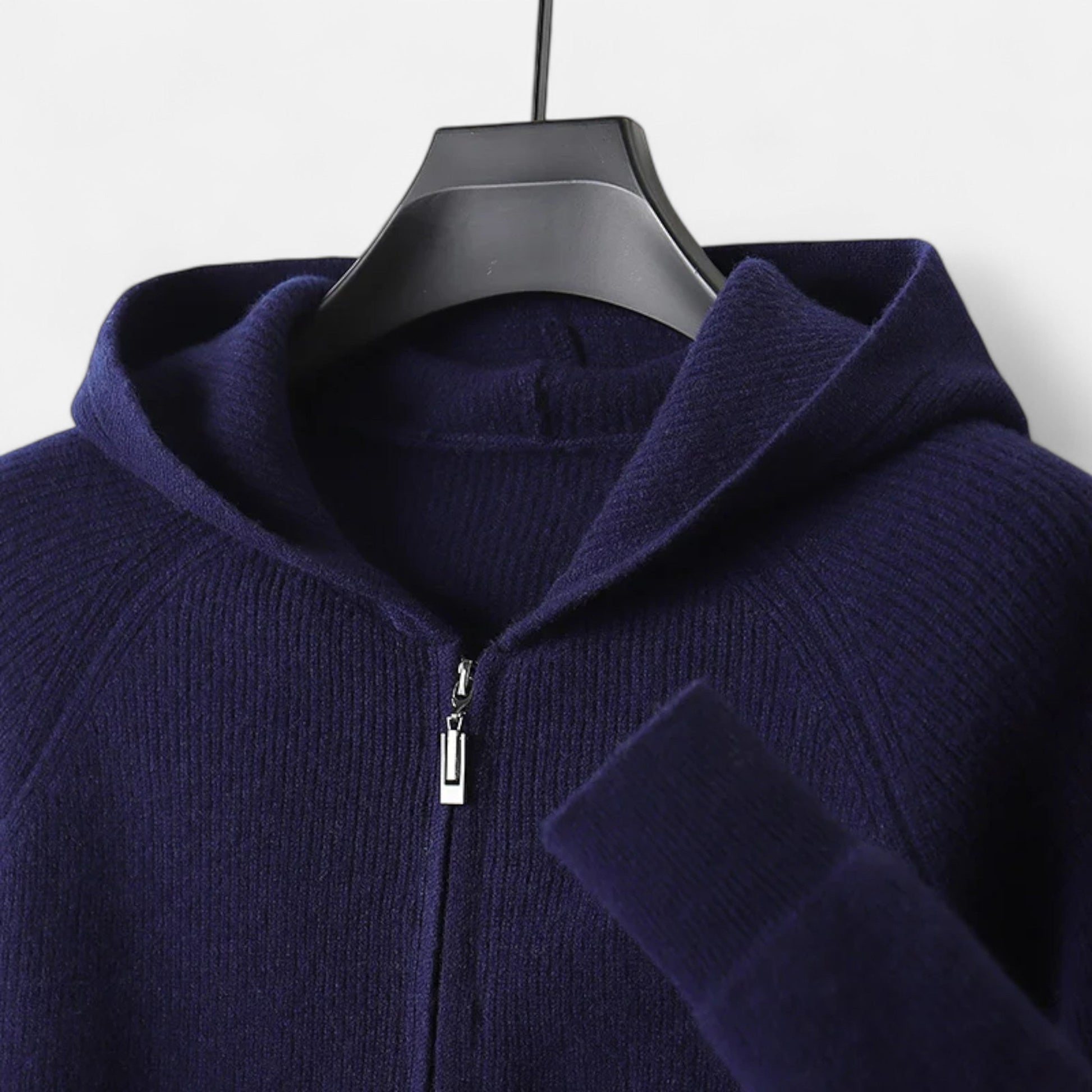 Dorevelle | Herren Zipper-Hoodie aus Heritage Merino Wolls Signatur-Design