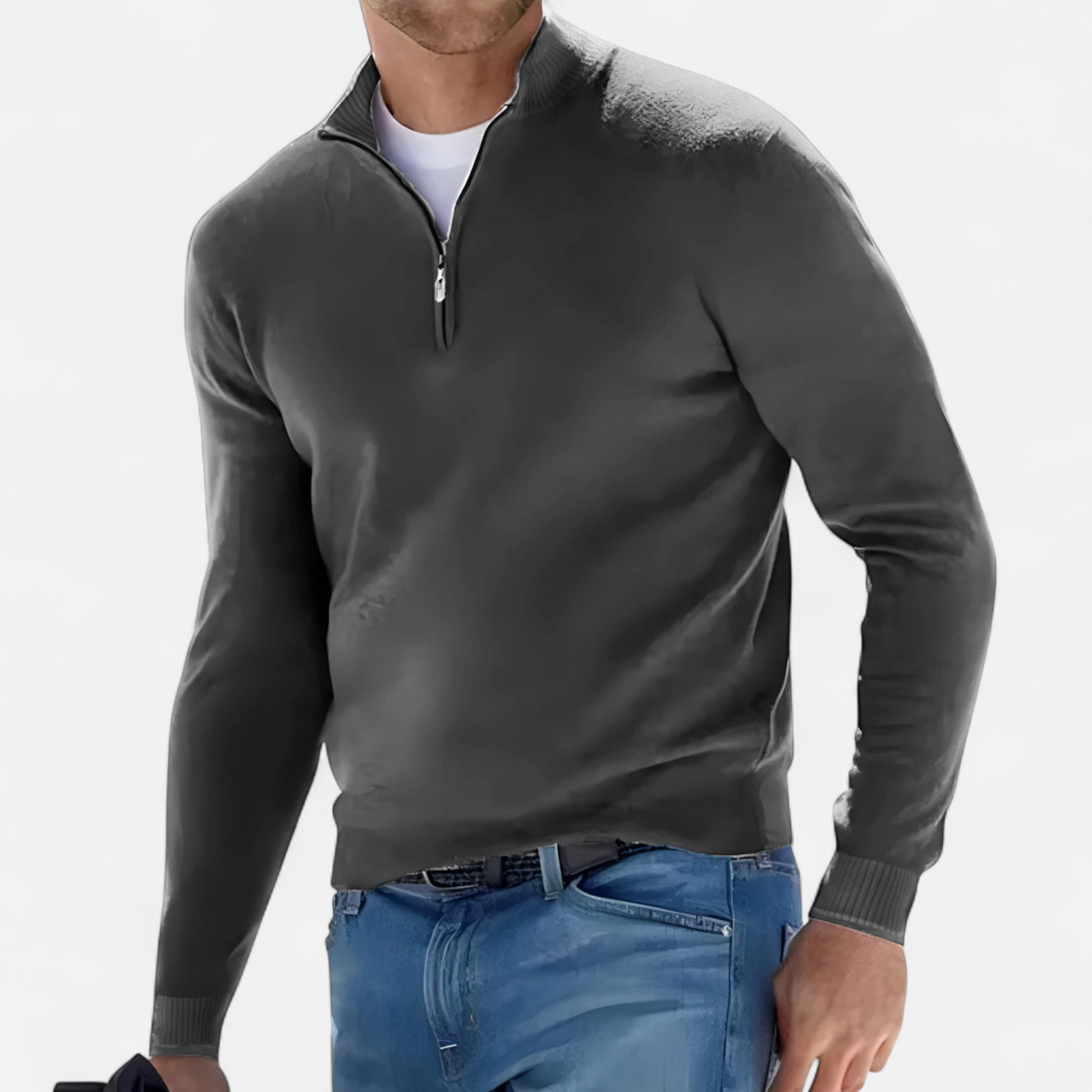 Dorevelle | Herren-Halbzip-Pullover – Elegante Heritage-Strickware
