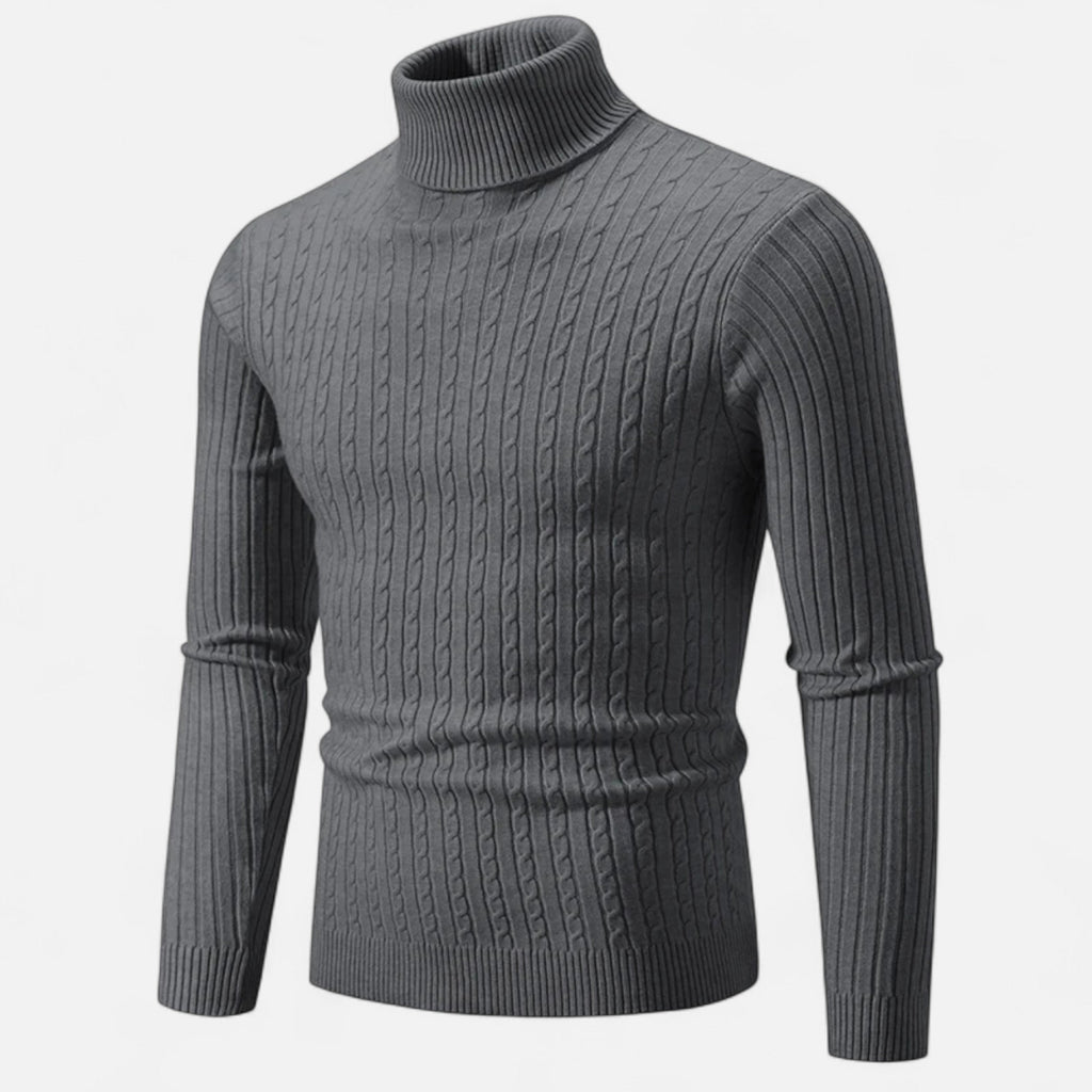 Dorevelle | Men’s Luxurious Wool Turtleneck – Stylish High-Neck Winter Elegance