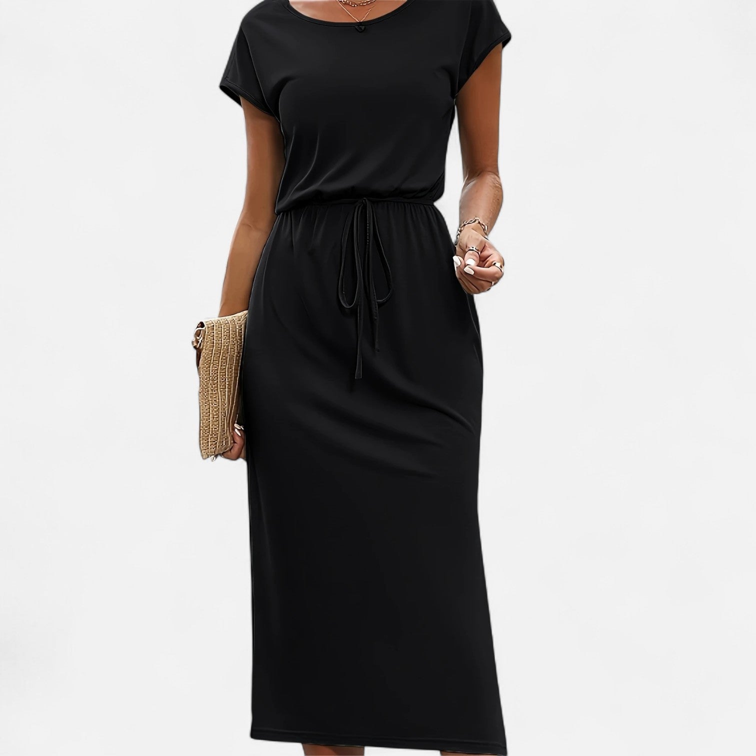Dorevelle Women's Elegant White Dress with Stylish Heritage Knot Detail