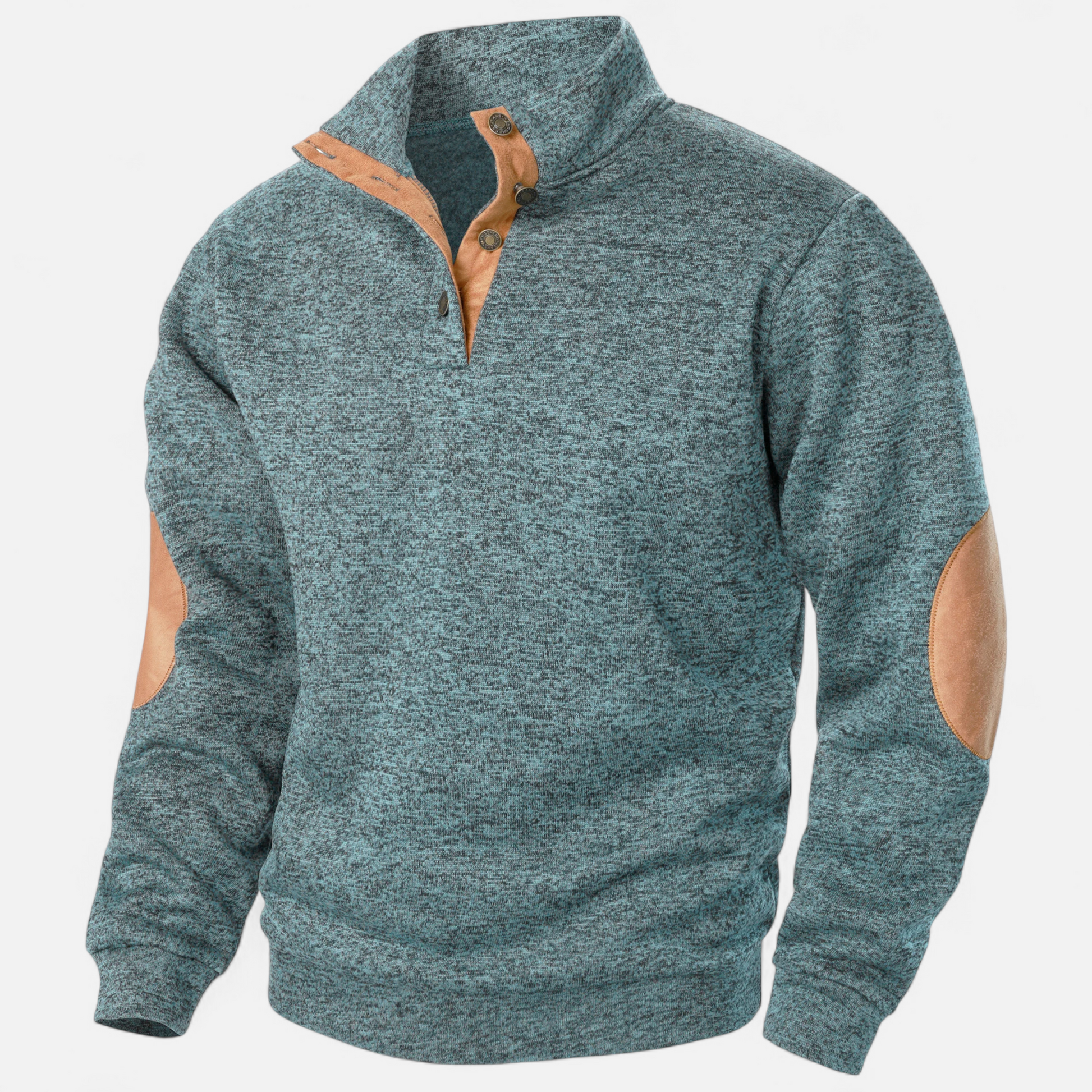 Dorevelle Men’s Knitted Sweater with Stand Collar – Elegant Heritage Style for Timeless Comfort