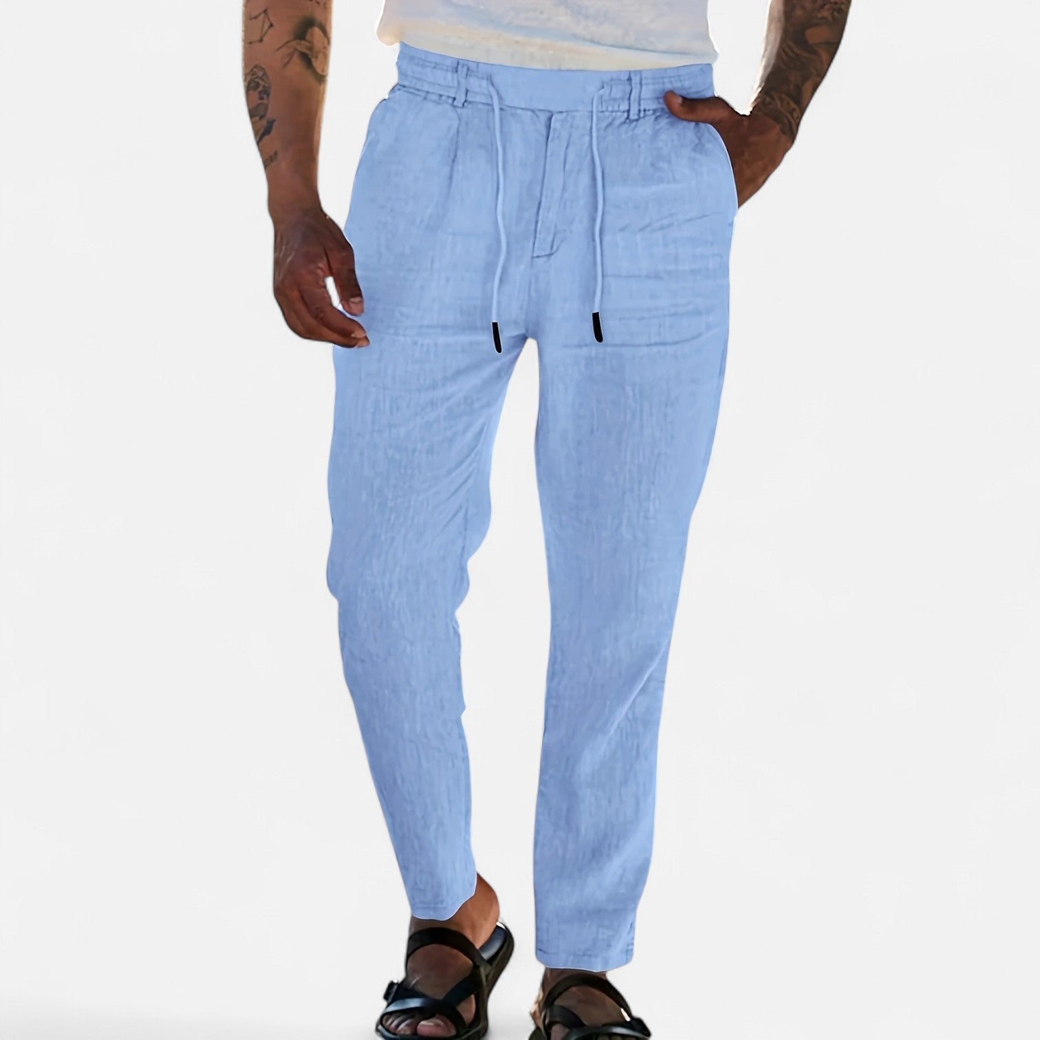 Dorevelle | Men’s Linen Trousers – Heritage Lightweight Fit for Stylish Comfort