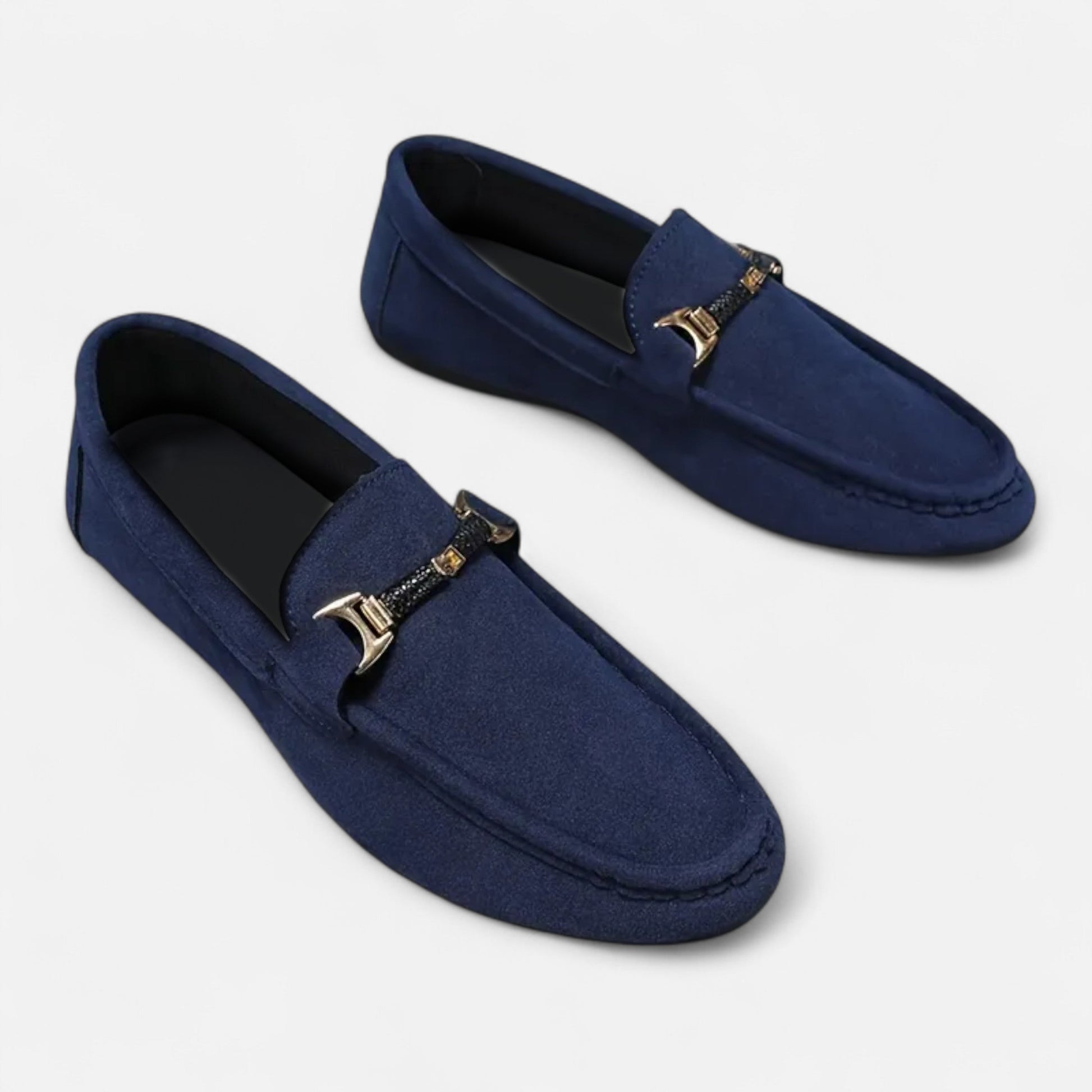 Dorevelle Men’s Classic Slip-On Buckle Loafers for Stylish Comfort