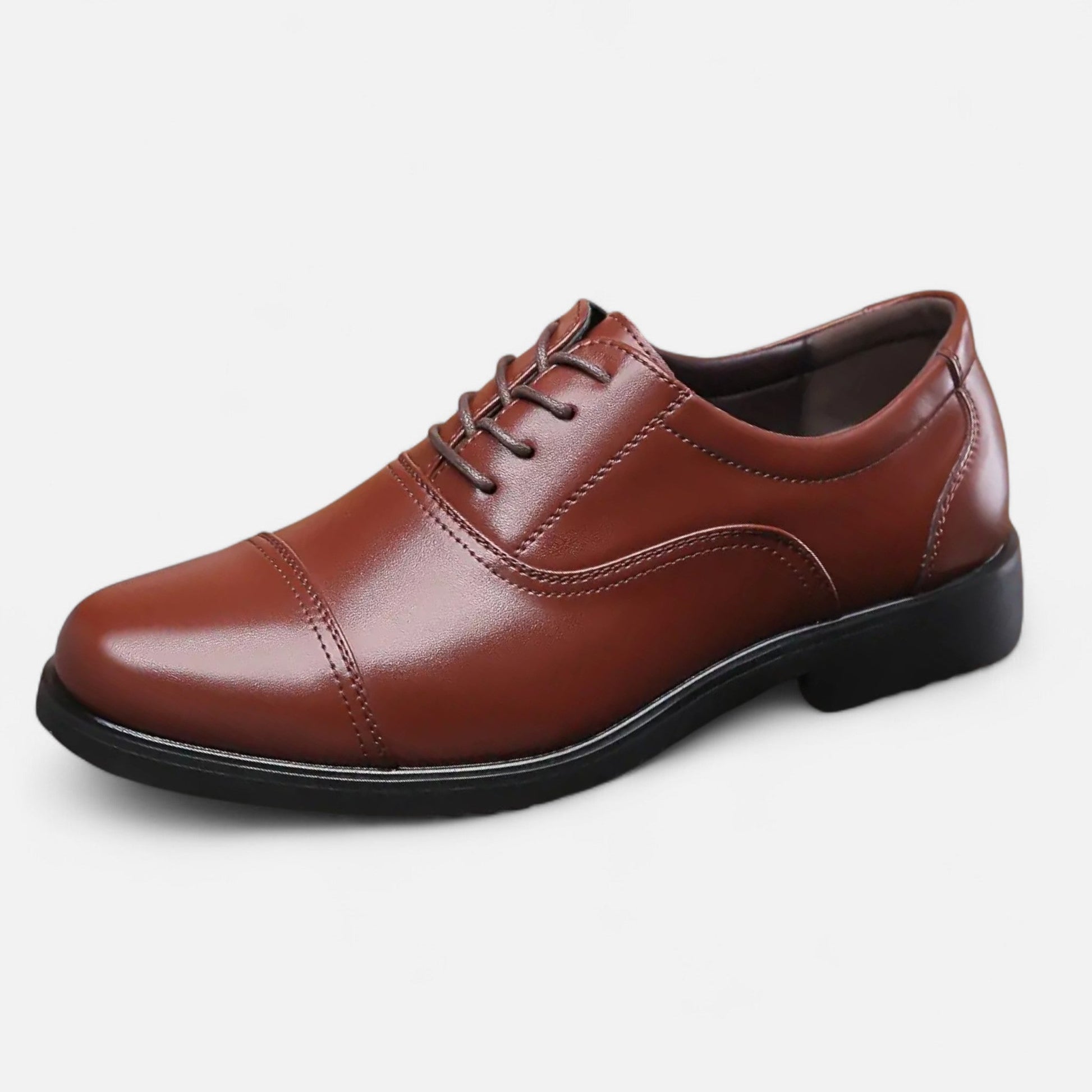Dorevelle Herren elegante Synthetik-Lederschnürschuhe
