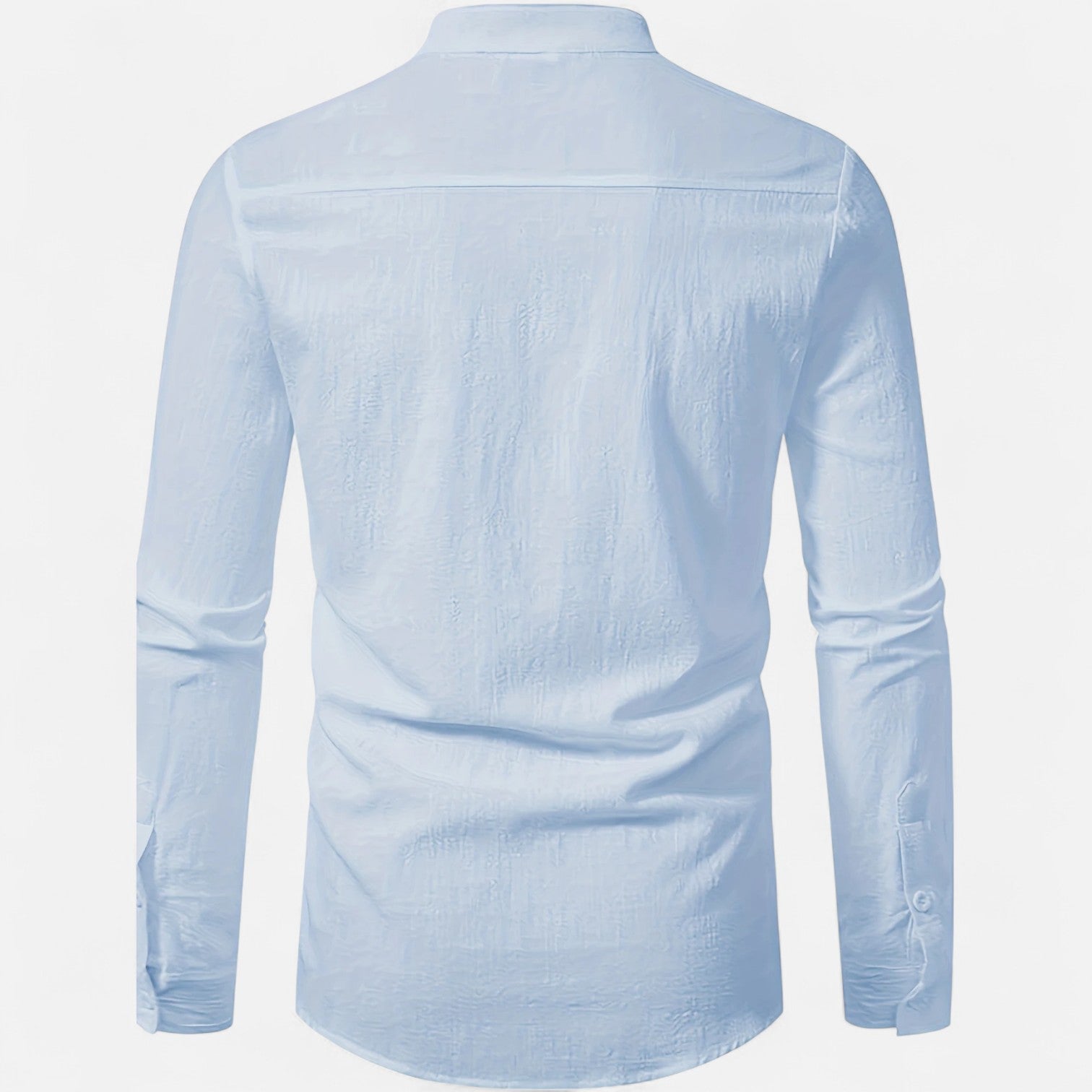 Dorevelle Men’s Linen Henley Shirt with Heritage Collarless Design for a Classic and Stylish Look