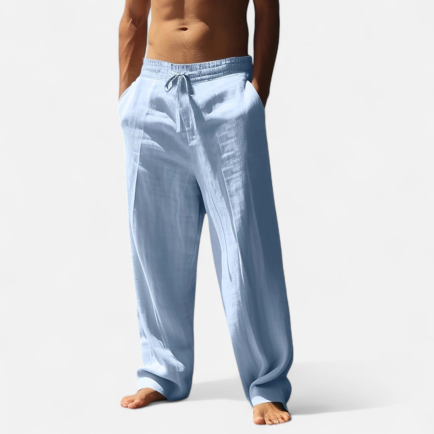 Dorevelle | Men’s Comfortable Relaxed Linen Autumn Pants – Effortless Riviera Style