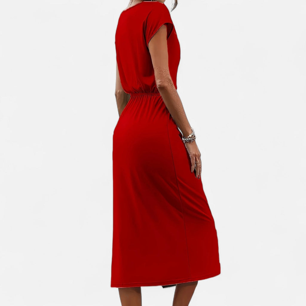 Dorevelle Women's Elegant White Dress with Stylish Heritage Knot Detail