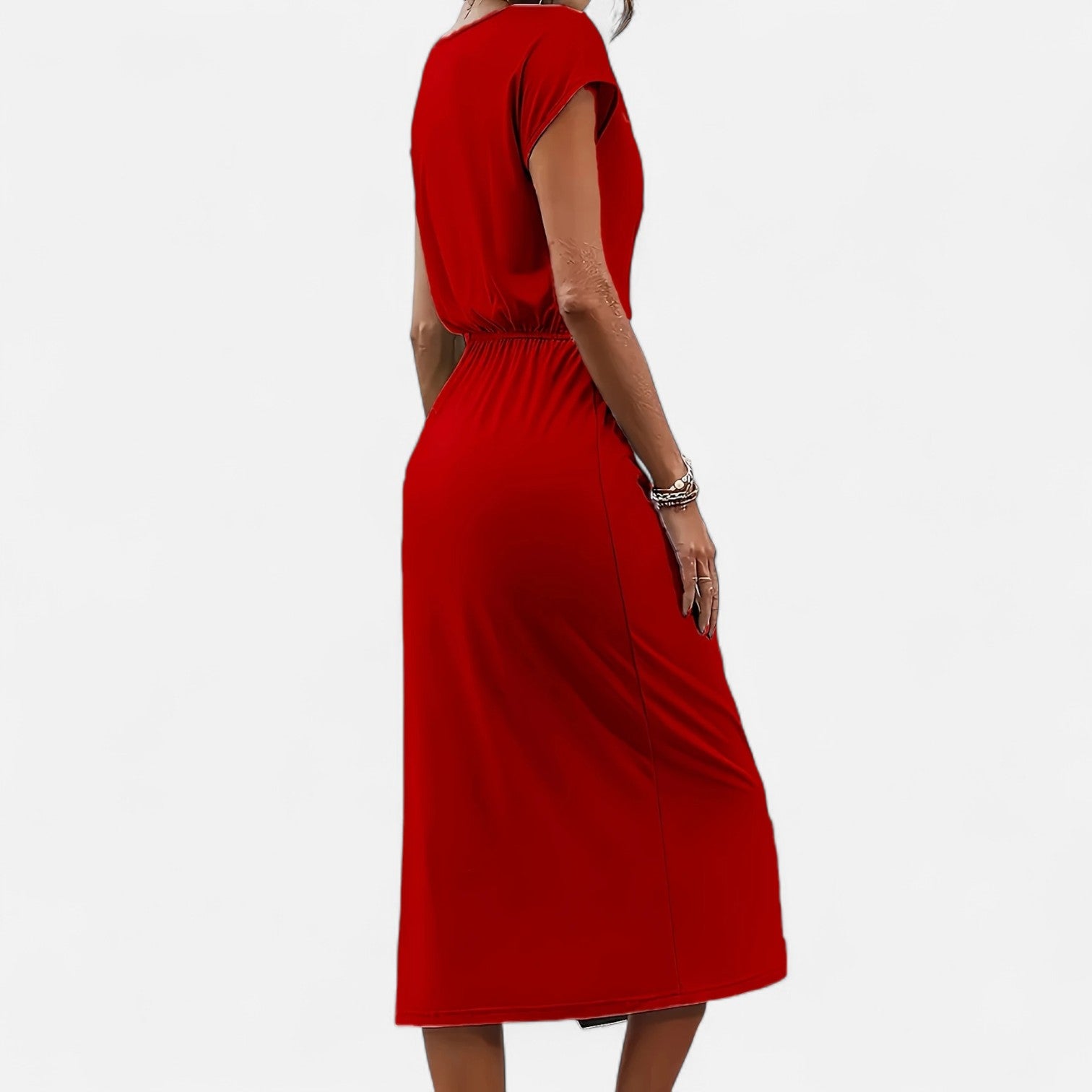 Dorevelle Women's Elegant White Dress with Stylish Heritage Knot Detail