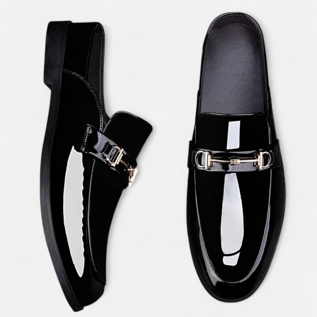 Dorevelle Men’s Dress Loafers with Stylish Buckle & Classic Round Toe Design