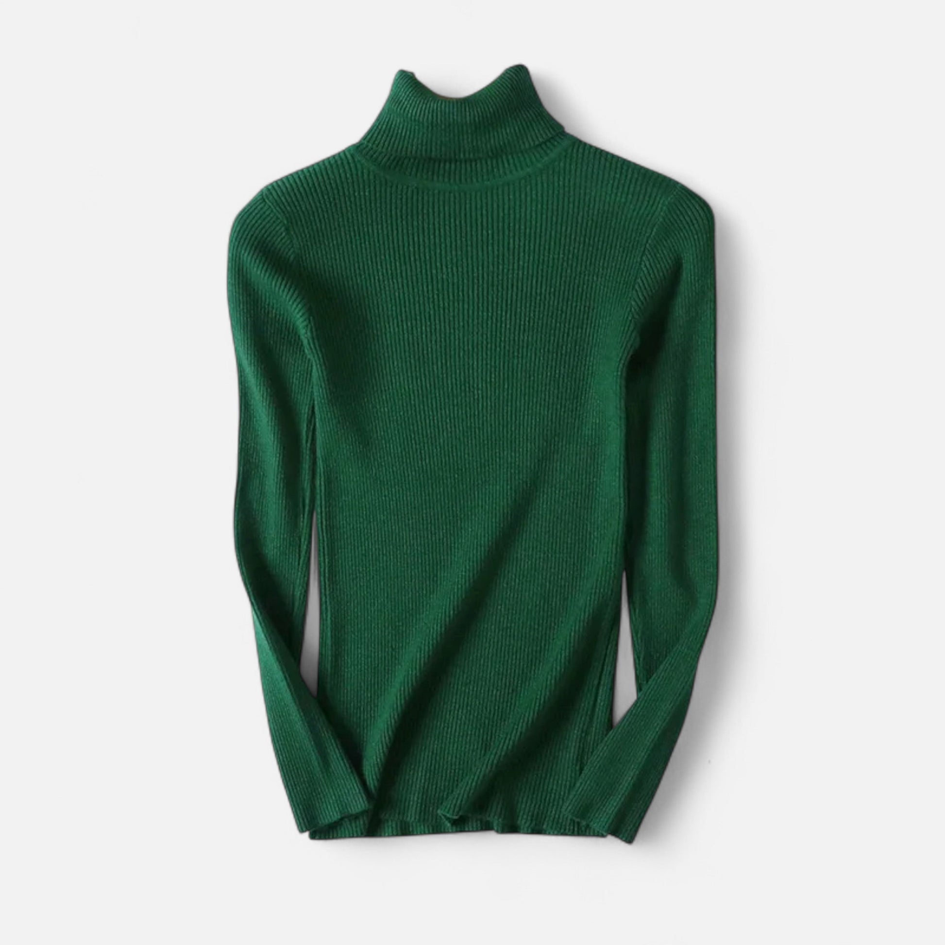 Dorevelle | Women’s Cozy Ribbed Turtleneck – Stylish Foldover Winter Elegance