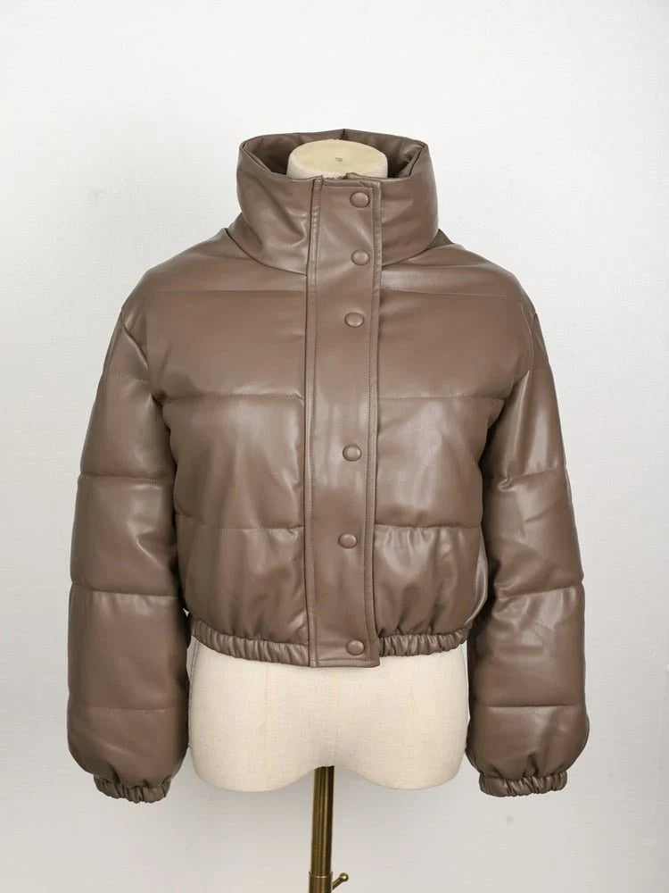 Hovis - Elegant Quilted Women's Jacket Made of Water-Repellent Leather for Stylish Protection