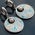 Charming Vintage Acrylic Bead Earrings for a Timeless Look