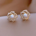 Chic spiral Bead Earrings in Elegant Design
