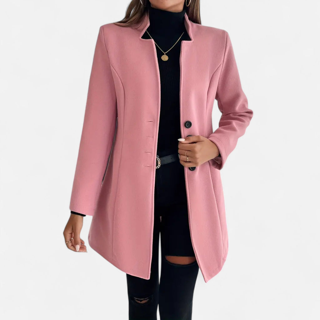 Dorevelle | élégante manteau long pour femmes avec design sophistiqué à manches raglan