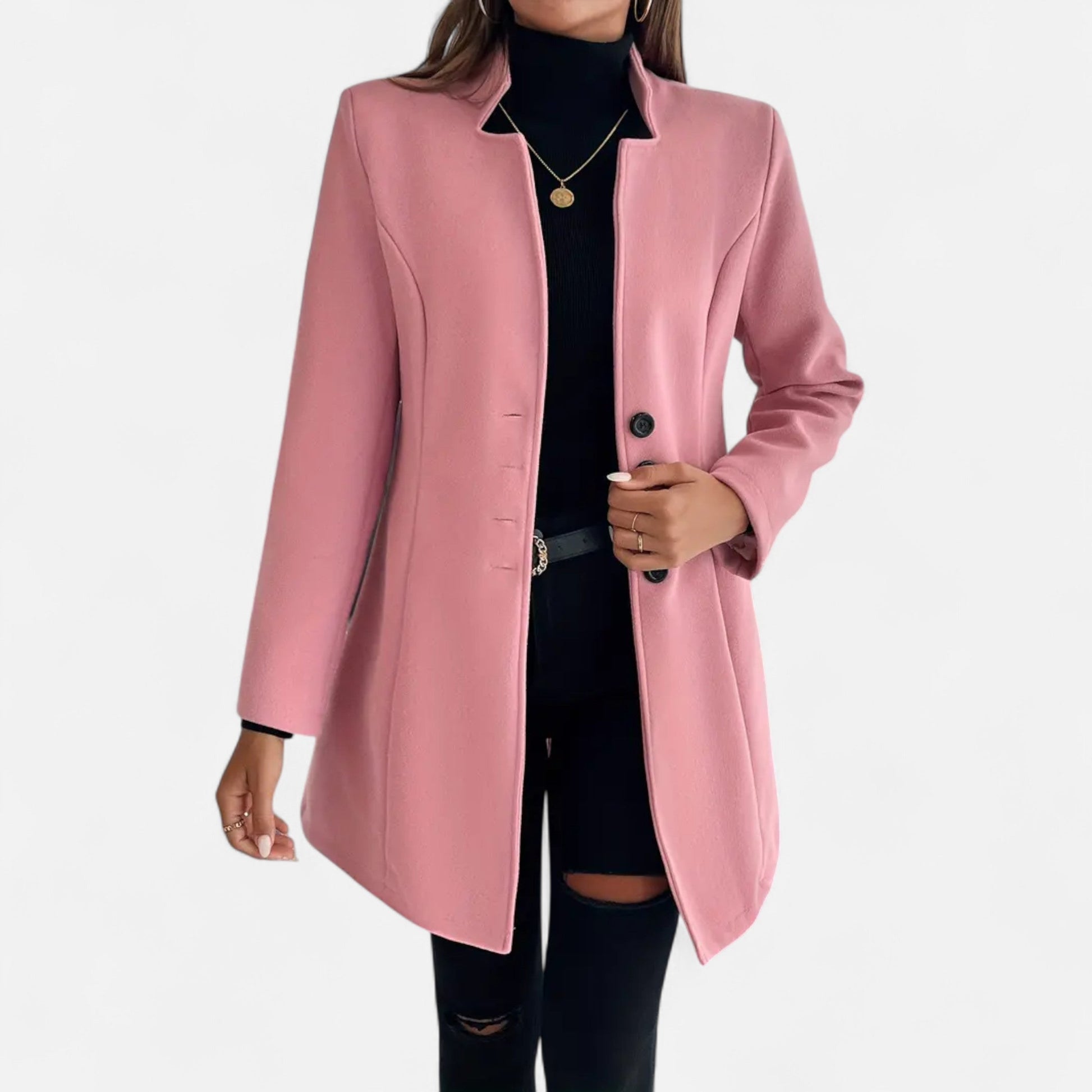 Dorevelle | élégante manteau long pour femmes avec design sophistiqué à manches raglan