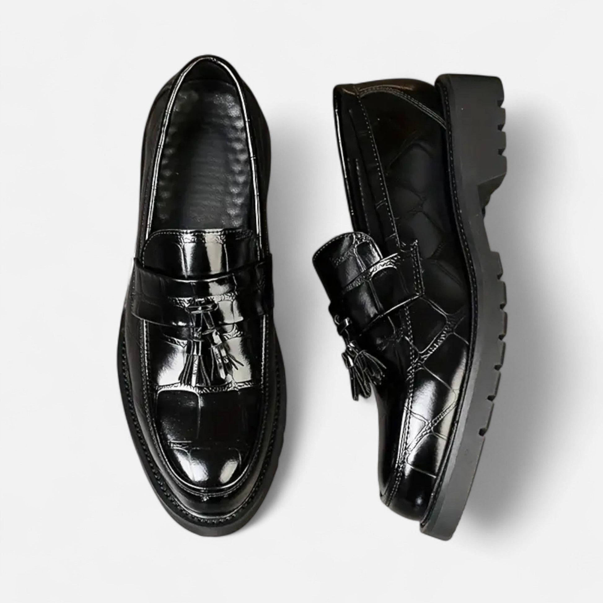 Dorevelle Men’s Loafers – Timeless Vintage Fringe Style
